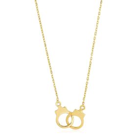 14k Yellow Gold High Polish Handcuff Necklace 14k Yellow Gold High Polish Handcuff Necklace